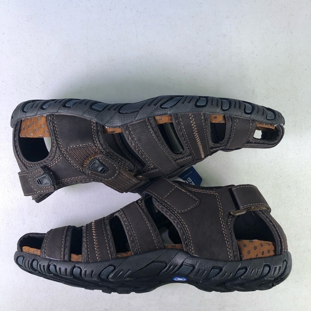 Nunn Bush Riobravo Brown Sandal Walking Shoes - Picture 3 of 9